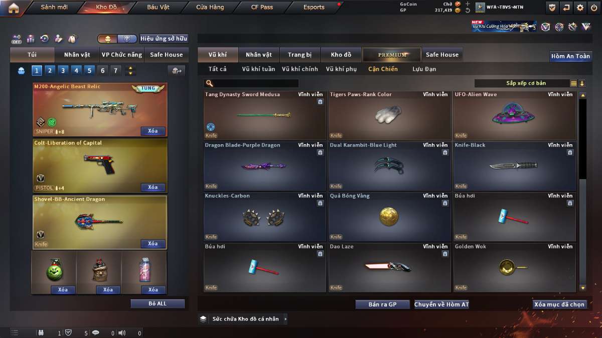 shop acc cf uy tin gia re